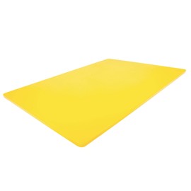 Professional Plastic Yellow Cutting Board, 24 x 18 Inch Extra Large, HDPE Poly for Restaurants, Dishwasher Safe for Chicken Poultry