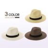Fancet Packable Straw Fedora Panama Sun Summer Beach Hat Cuban