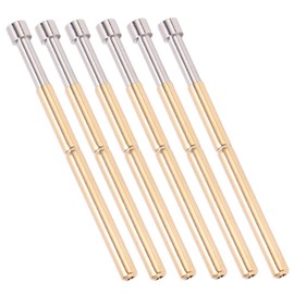 100pcs Spring Test Pogo Pin Concave Head Type Spring Test Probe Brass Material 2.02mm/0.1in Tube Diameter 33.35mm/1.3in PCB Testing Pins