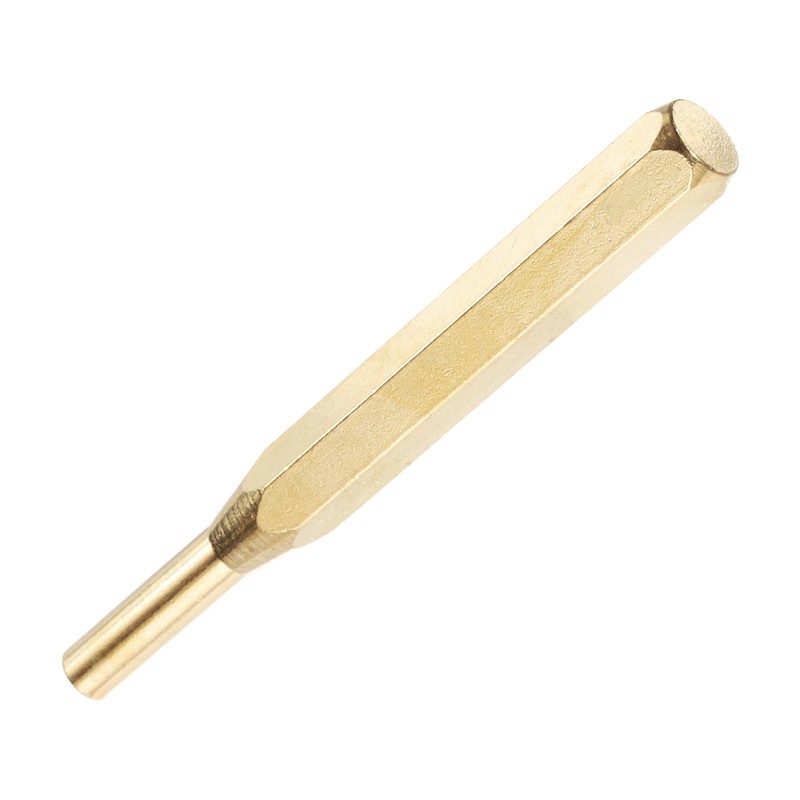 sourcing map Brass Punch 1/4" Non-marring Drive Pin Punch Cylindrical