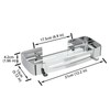 Shower Corner Shelf, Bathroom Shelves, Rustproof Thickened Stainless steel, Wall