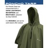 FROGG TOGGS Standard Waterproof Breathable Poncho Tarp, Army Green