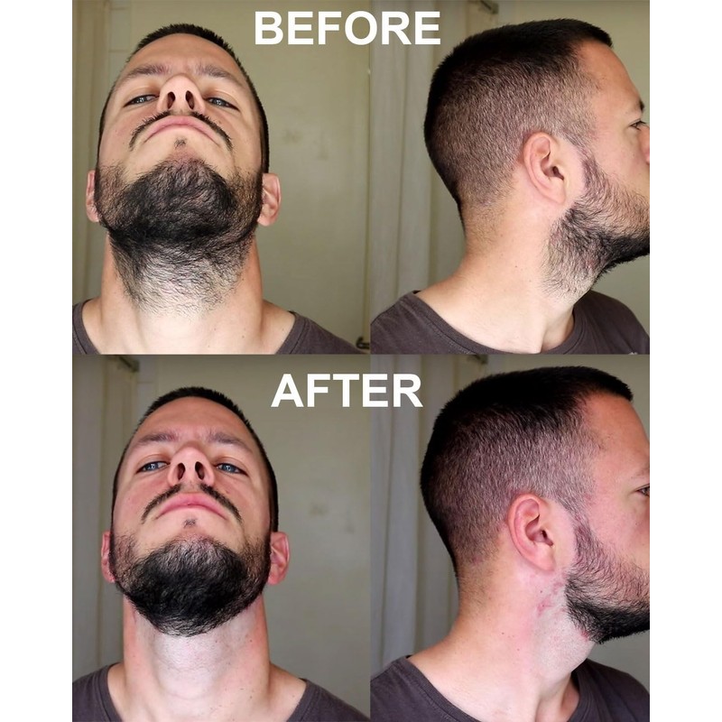 AORHOFJ 1 x Beard Trimmer Shaving Stencil Beard Guide Shaper