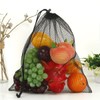 5 Pcs Mesh Drawstring Bags Colour Nylon Mesh Storage Bags