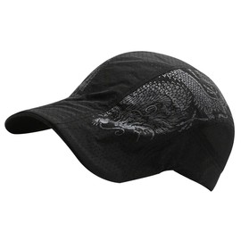 One Limitation CP446 Men's Hat, Hunting, Logo, Lightweight, Mesh, Airsoft Cap, Simple Dragon, Dragon, Black