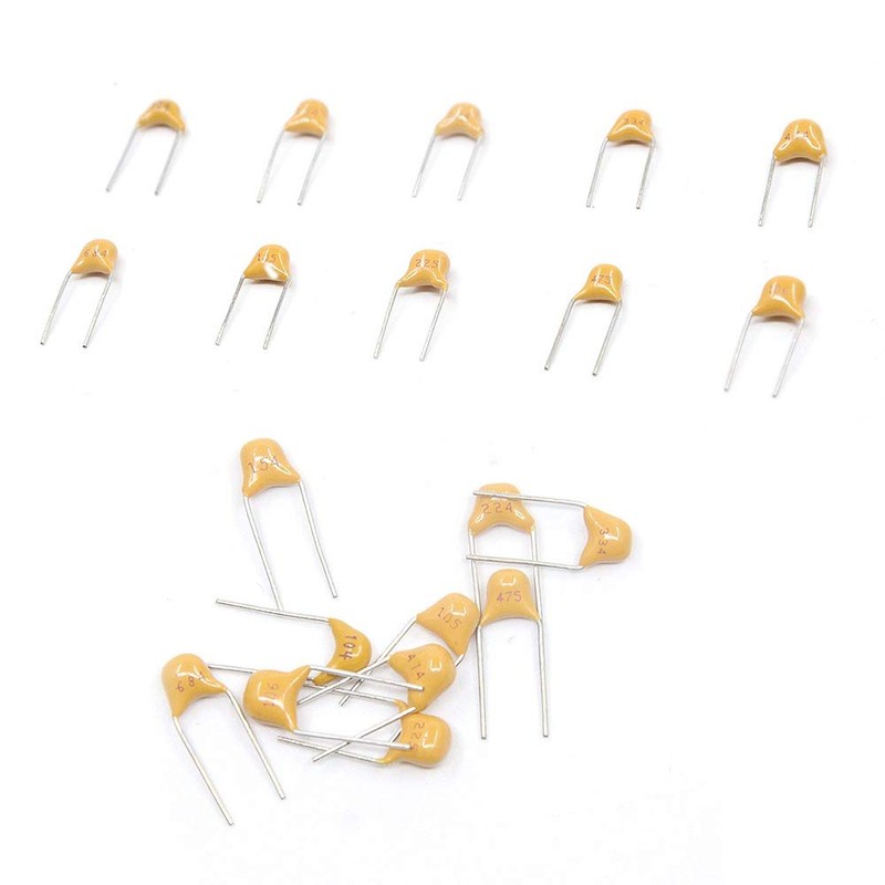 Youmile 500 Pcs Multilayer Ceramic Capacitor Assortment Kit 10 Values
