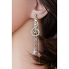 Miniblings Treble Clef Note Star Stud Earrings Treble Clef Glitter