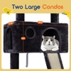 Allewie 65in Multi-Level Tall Cat Tree for Indoor Cats/Larger Tower