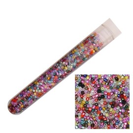 Czech Glass Seed Bead ~ Size 12/0 3 cut ~ Vial Tube Multi Mix Colors & Finishes