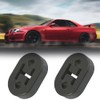 2 Pcs New Universal Exhaust Rubber Black Exhaust Pipe Hanger