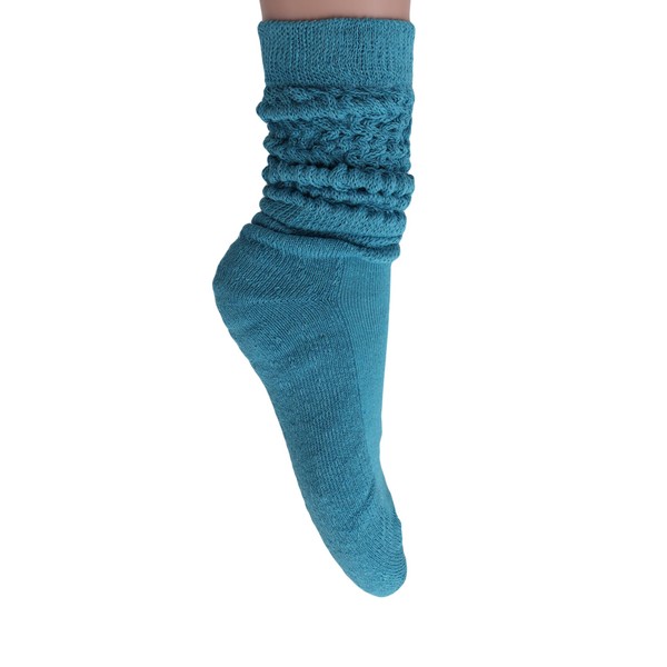 Calcetines de algodón extra largos para mujer, talla 9 a