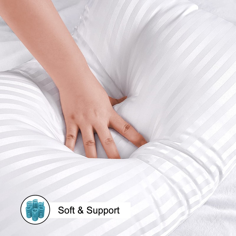 EIUE Hotel Collection Bed Pillows for Sleeping 2 Pack Queen