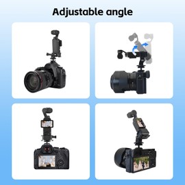 Osmo Pocket 3 Cold Shoe Holder for Camera, DSLR Camera Holding Shoe Adapter Holder Compatible with DJI Osmo Pocket 3 Accessories