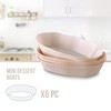 Silver Spoons MINI DESSERT BOWLS | Oval Dessert Plates |