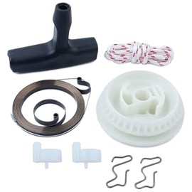 Cyclingcolors Kit Recoil Spring Starter Spring Pull Pulleys Handle Rope Spring Ratchet Start Brush Cutter Compatible with MS210 MS230 021 023 025 017 018 Series