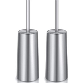 Cepillo para Inodoro de Acero Inoxidable 360° – Juego 2 pcs BOSTOM.F