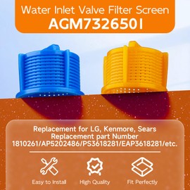 AGM73269501 Washer Water Inlet Valve Filter Screen Compatible For whirlpool Kenmore LG Washing Machine Filter Screen Replaces AP5202486, 1810261, PS3618281. - 4 Pack Washer Hose Filter Screens