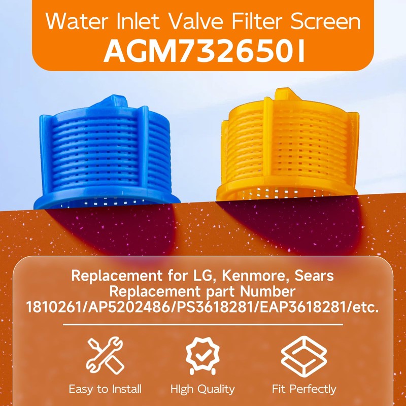 AGM73269501 Washer Water Inlet Valve Filter Screen Compatible For whirlpool