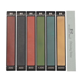 RUIXIN PRO 6PCS Diamond Sharpening Stones, #200#400#800#1200#3000#6000 Grit for RUIXIN PRO RX-008 RX-009 Knife Sharpening Fixed-Angle Kit, Professional Whetstone Kit for Kitchen Outdoor