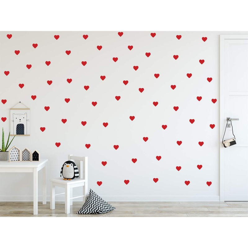 StickerDeen | Heart Shape Decoration Removable Wall Art Vinyl Decal