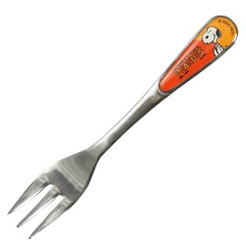 Peanuts SN2203-851 Snoopy 75th Fork, Stainless Steel, 5.5 inches (14 cm), Children, Women, Miscellaneous Goods, Tableware, Made in Japan, Red