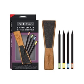 Nitram Starter Kit with 4 Charcoal and One Stone for Sanding Coal, NO