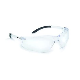 Riley Fabri Safety Glasses Sports Style Clear Frame UV Protective Work Eyewear (Clear Lens)