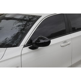 YINGTUU for Honda Civic 11th Gen 2022 2023 2024 2025 Exterior Accessories Rear View Side Mirror Cover Protector Cap Bright Black(Without Turn Signal)
