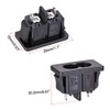 uxcell C8 Panel Mount Plug Adapter AC 250V 2.5A 2