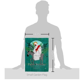 Ornament Collection Rejoice Palm Sunday Garden Flag Set Wall Holder Religious Faith Hope Grace Peace Dove Christian Religion Easter House Decoration Banner Small Yard Gift Double-Sided, Made in USA