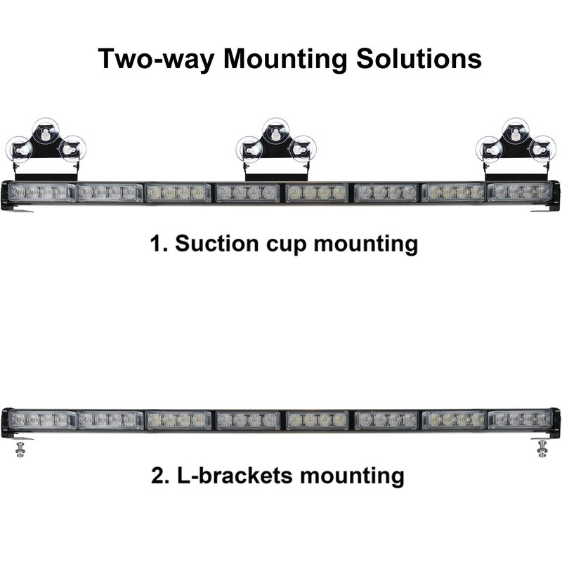 ASPL 36" 32LED Traffic Advisor Light Bar Warning Emergency Strobe