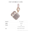 Sparkly Diamond Case for AirPods with Keychain, Shockproof Protective Premium