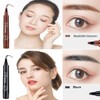 2PCS Black Eyebrow Pencil Microblading Eyebrow Pen - Easily Draw