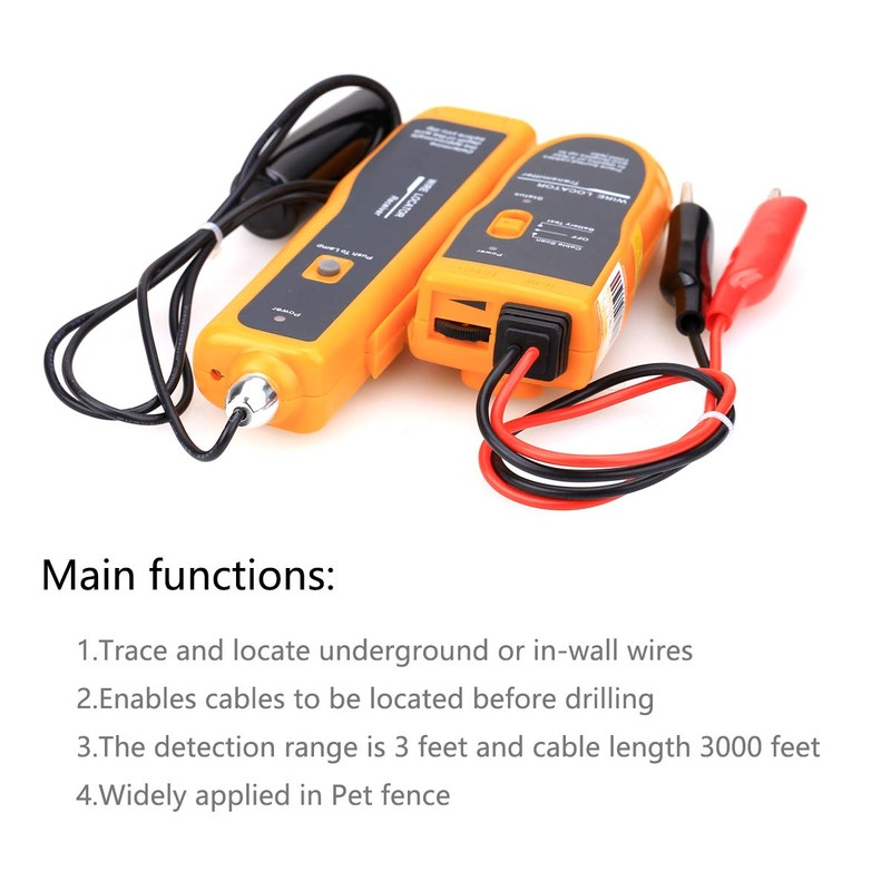Nf-816 Cable Wire Locator Tracker Metal Pipes Electrical Wires Coax