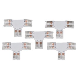 Lyyt - Solderless RGB COB LED Strip Connectors - 5 Pack - 10mm T-Connectors