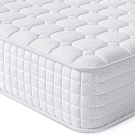 Vesgantti 8 Inch Multilayer Hybrid Twin XL Mattress - Multiple Sizes & Styles Available, Ergonomic Design with Memory Foam and Pocket Spring, Medium Firm Feel, White