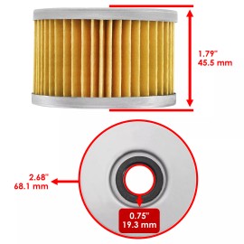 Caltric Oil Filter For Honda Rincon 680 TRX680FA 2006-2023 / Rincon 650 TRX650FA 2003-05