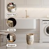Escenzy Natural Shell Bathroom Trash Can Mosaic Glass 5L |