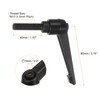 sourcing map 6pcs Adjustable Clamping Lever Handles M10 x 40mm