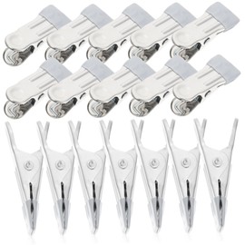 NOLITOY 30pcs Stainless Steel Pool Cover Clips Winter Above Ground Cover Fastening Clamps Durable Non Slip Design Windy Conditions