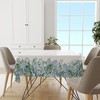 Tablecloth 152 x 213cm Rectangular, Eucalyptus Floral Table Cover for