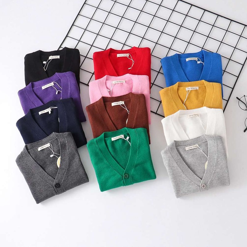 LNICEAR Baby Boys Girls V-Neck Casual Cardigan Sweaters Long Sleeve