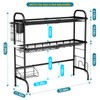 HOWDIA Stainless Steel 2-Tier Over The Sink Dish Drying Rack