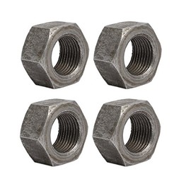 uxcell® 4pcs M24 x 2mm Pitch Metric Fine Thread Carbon Steel Left Hand Hex Nuts