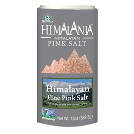 Natierra Himalania Himalayan Fine Pink Salt Shaker | Unrefined & Non-GMO | 13 Ounce