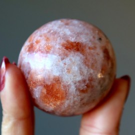 Sunstone Sphere Red Apollo Crystal Ball 2.5-2.75 inch