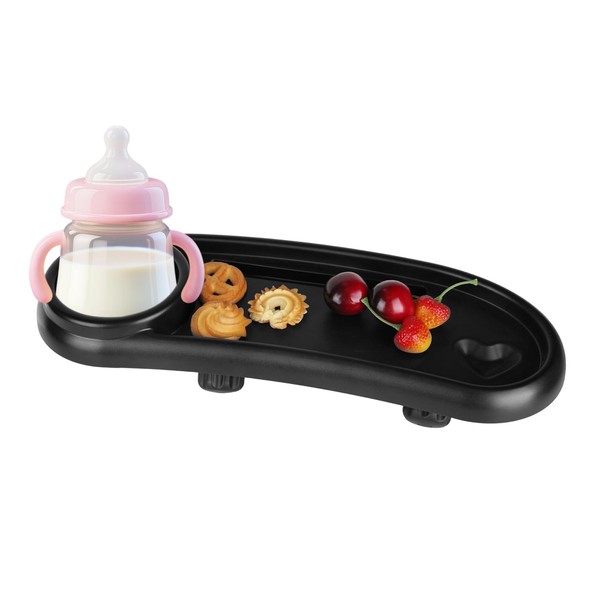Yuunheg Stroller Snack Tray Compatible with Mockingbird,Adjustable Black Snack Tray