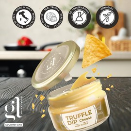 GL Truffle & Cheese Dip, 7 oz, Spreadable Gourmet Truffle & Cheese, Made in Italy, GL Truffle Gourmet Line