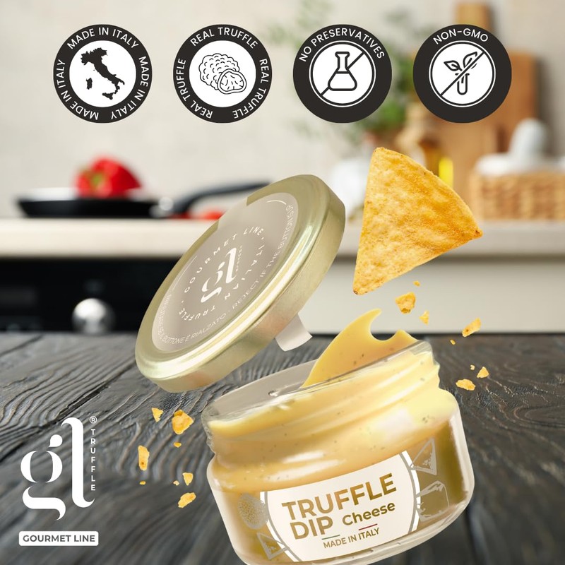 GL Truffle & Cheese Dip, 7 oz, Spreadable Gourmet Truffle