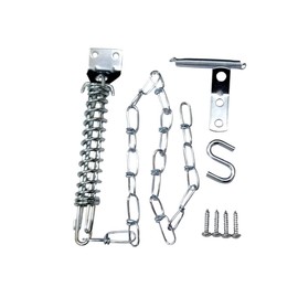 QCAA Storm Door Crash, Heavy Duty, 4.95x8.5x1.0 Inch, Silver, 1 Pack, Made in Taiwan